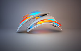 white, blue, and red illustration