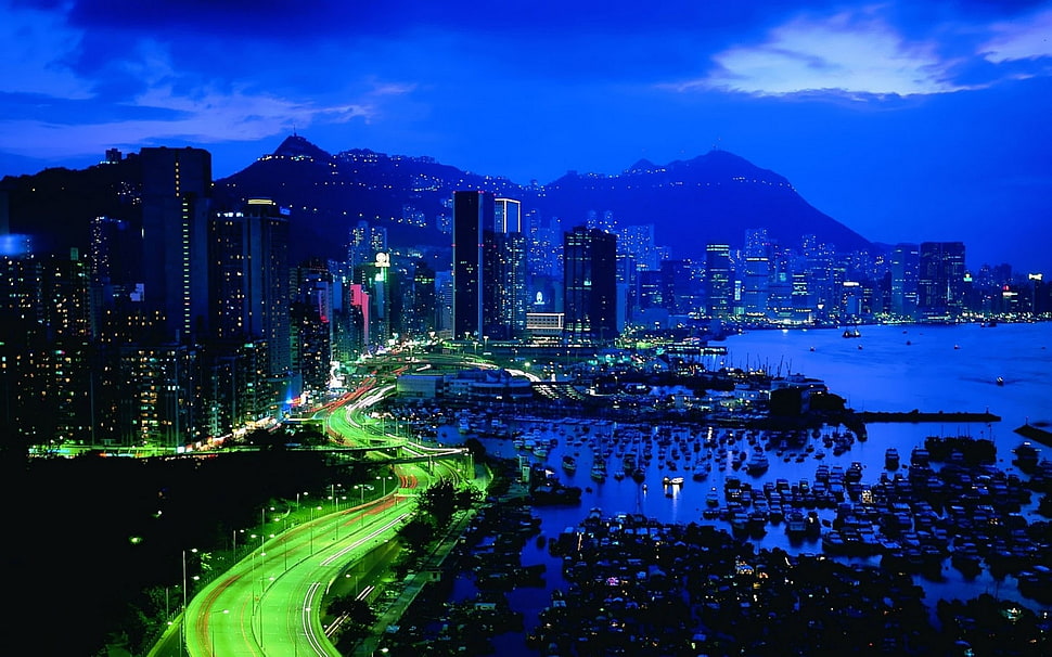 concrete structures, city HD wallpaper