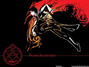Roy Mustang Flame Alchemist digital wallpaper, Full Metal Alchemist, anime, Roy Mustang
