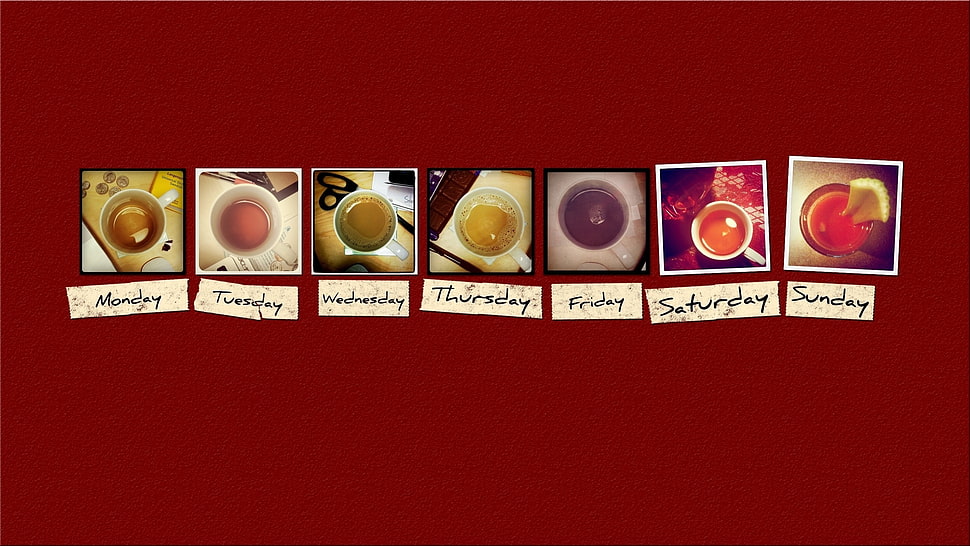 assorted coffee cups HD wallpaper