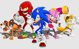 Super Sonic characters illustration, Sonic the Hedgehog, Tails (character), video games, Sega HD wallpaper