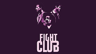 Fight Club logo, Fight Club, Edward Norton, Brad Pitt, Helena Bonham Carter HD wallpaper