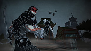 black male character wallpaper, Mark of the Ninja, ninjas