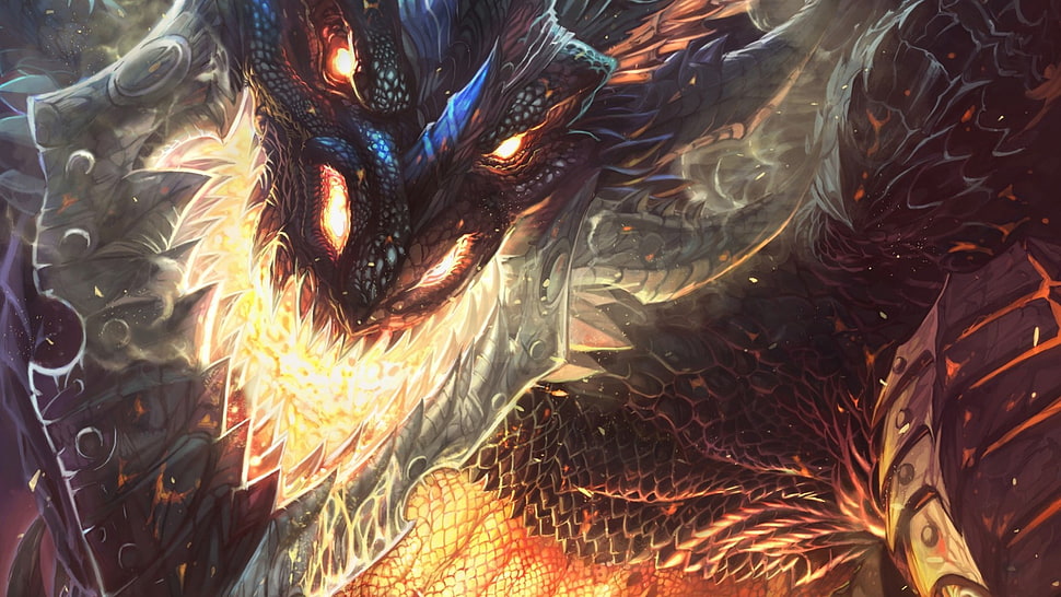 dragon wallpaper, Deathwing, dragon, World of Warcraft: Cataclysm HD wallpaper