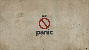 Don't Panic signage HD wallpaper