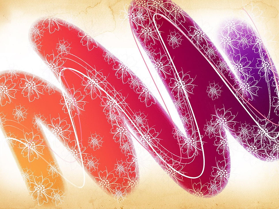 red and yellow abstract painitng HD wallpaper