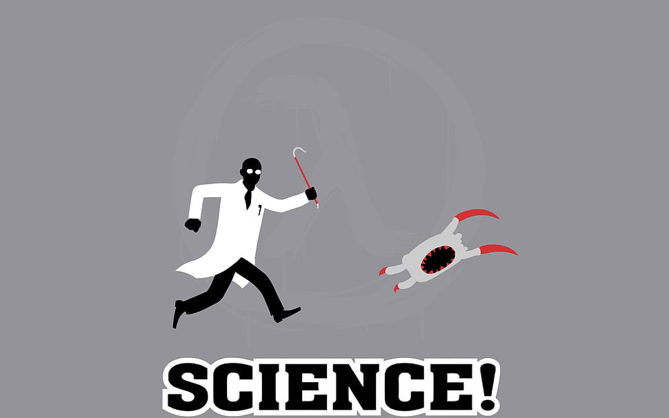 Science logo, minimalism, Half-Life HD wallpaper