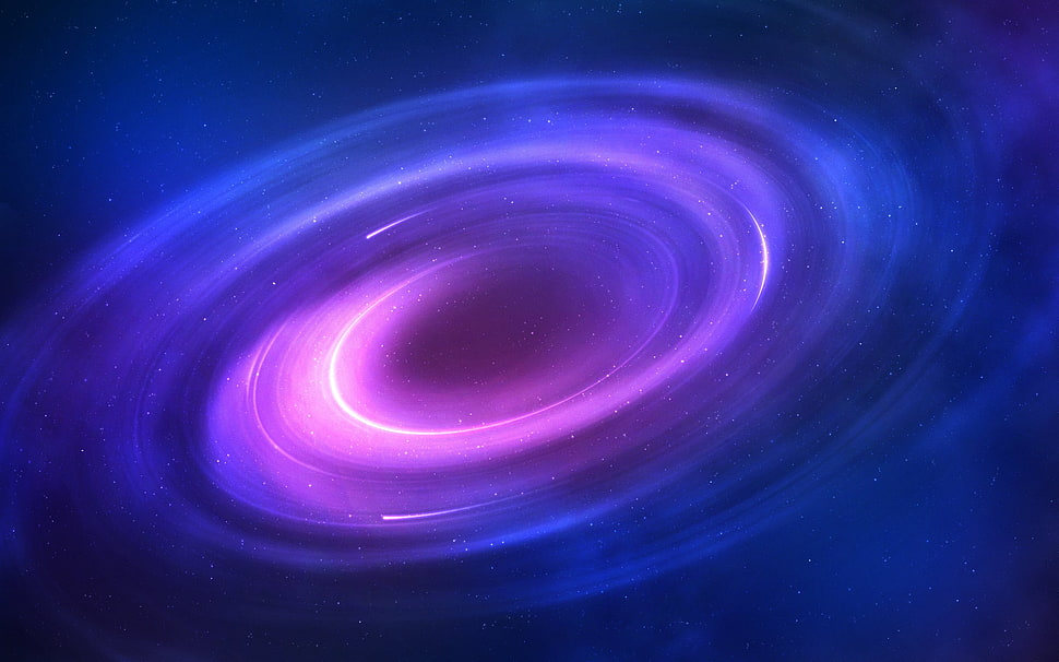 black, blue, and purple galaxy digital wallpaper, 3D, simple background HD wallpaper
