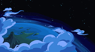 earth digital wallpaper, Adventure Time, cartoon HD wallpaper
