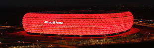 Allianz Arena, Germany, Allianz Arena , stadium, night, lights HD wallpaper