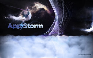 App Storm digital wallpaper