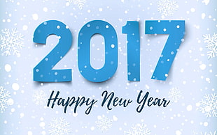 2017 Happy New Year wallpaper, 2017 (Year), numbers HD wallpaper