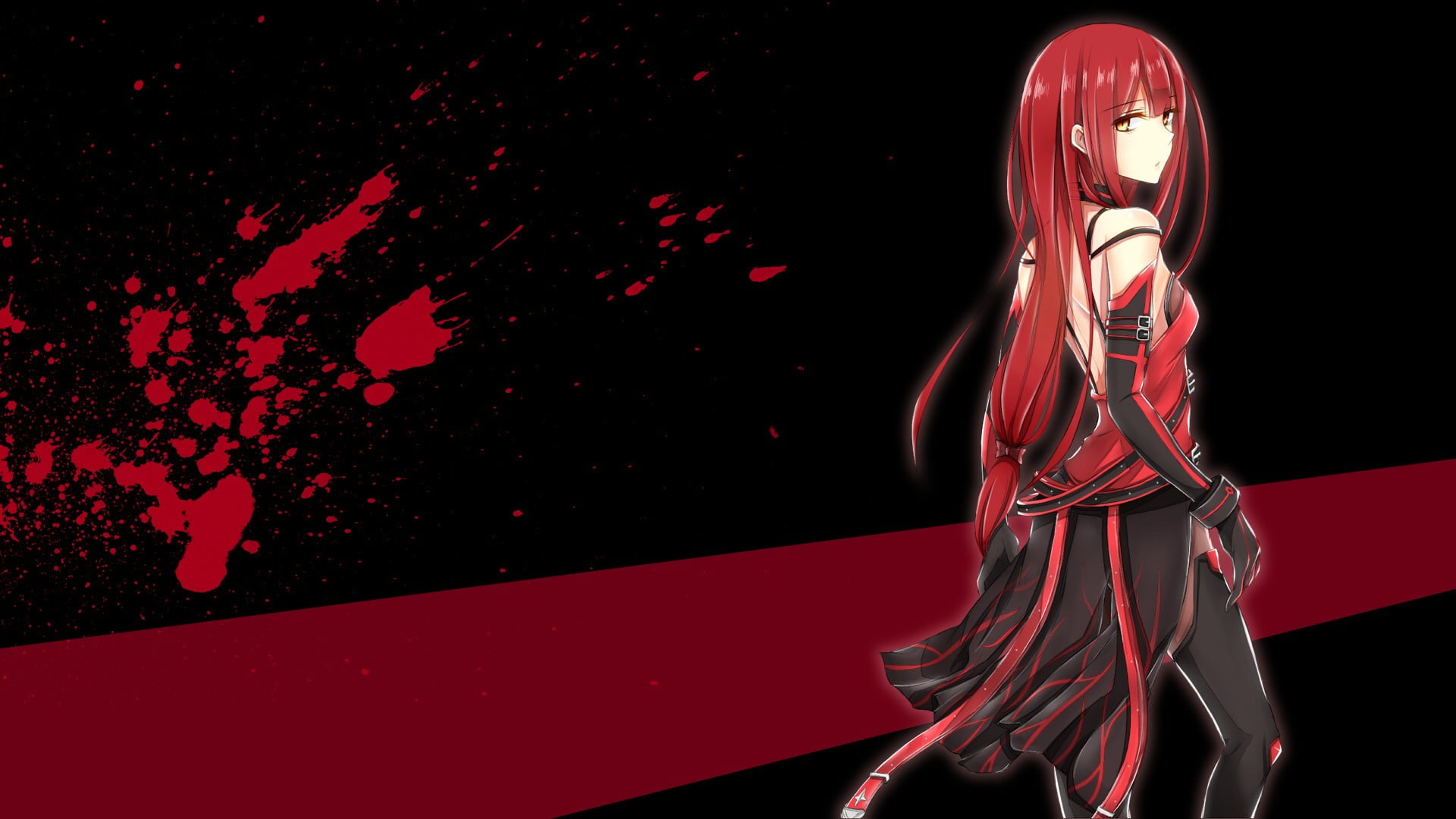 red haired female anime character wallpapper, manga, Elsword, redhead, Elesis (Elsword)