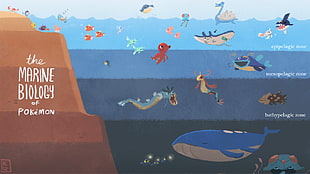 The Marine Biology of Pokemon chart HD wallpaper