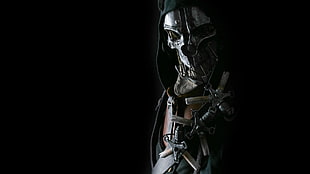 skeleton character illustration HD wallpaper