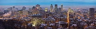 Montreal, Canada cityscape, cityscape, city, Montreal, winter