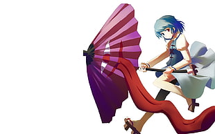 Touhou,  Tatara kogasa,  Girl,  Umbrella
