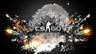 CS go logo HD wallpaper