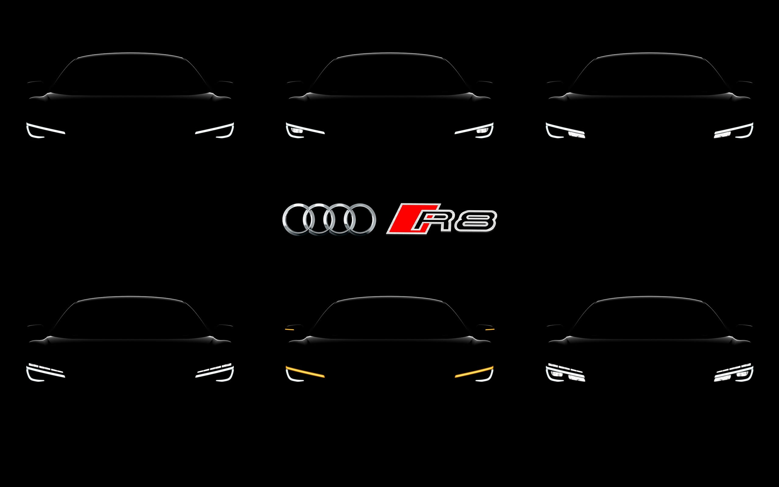 Audi Logo in Black  White Wallpaper  Brands HD Wallpapers   HDwallpapersnet