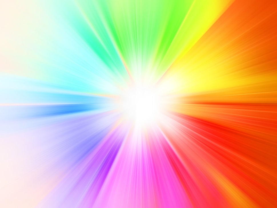 multicolored light illustration HD wallpaper