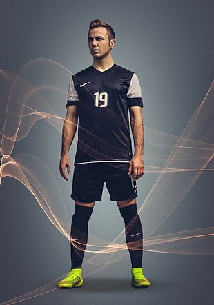 pair of black knee-high socks, footballers HD wallpaper