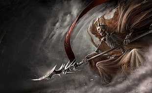 grim reaper wallpaper, fantasy art, death