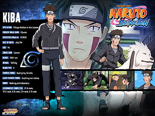Naruto Shippuden Kiba illustration HD wallpaper