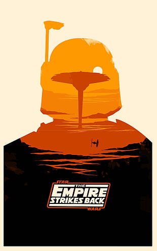 Star Wars The Empire Strikes Back poster, Star Wars: Episode V - The Empire Strikes Back, Star Wars, movies, minimalism