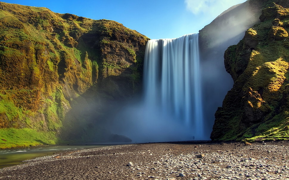 Waterfalls photo shot HD wallpaper