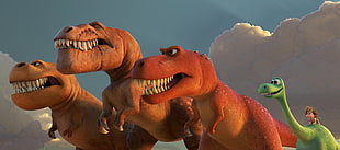 several dinosaur digital wallpaper HD wallpaper