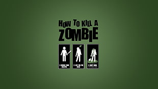 How To Kill A Zombie HD wallpaper