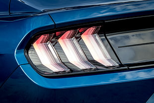 vehicle taillight, Ford Mustang, LED Tail lights, 4K HD wallpaper