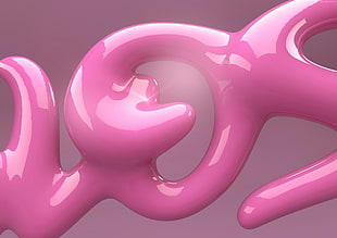 pink swirl graphic HD wallpaper