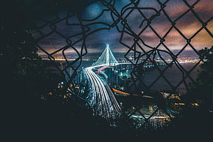 lighted London Bridge photography