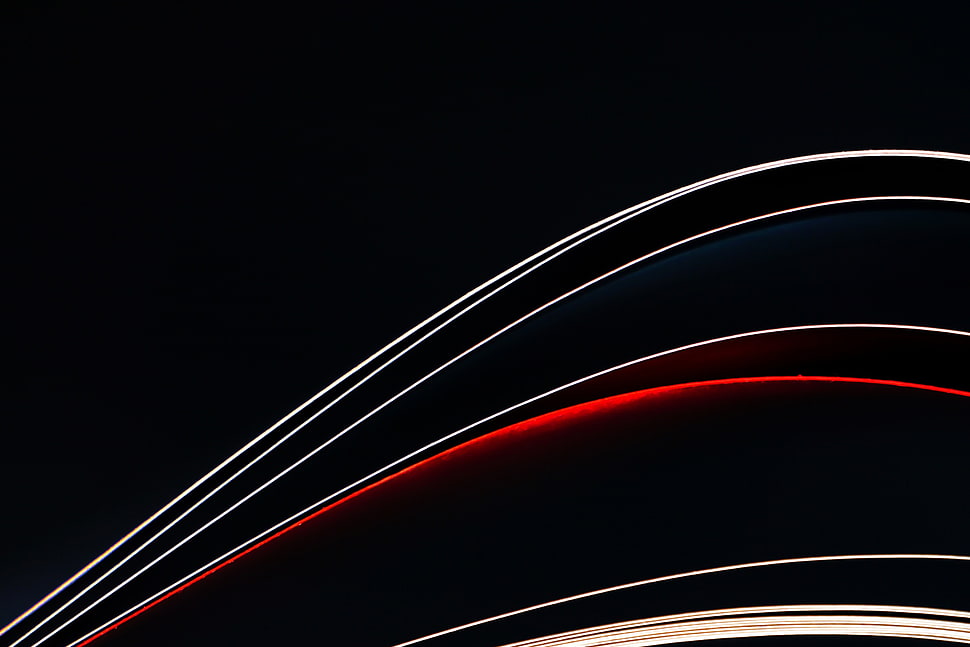 red and white striped decor HD wallpaper