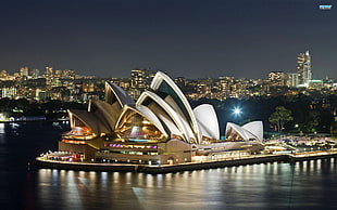 Sydney Opera House, cityscape, Sydney, Sydney Opera House, night