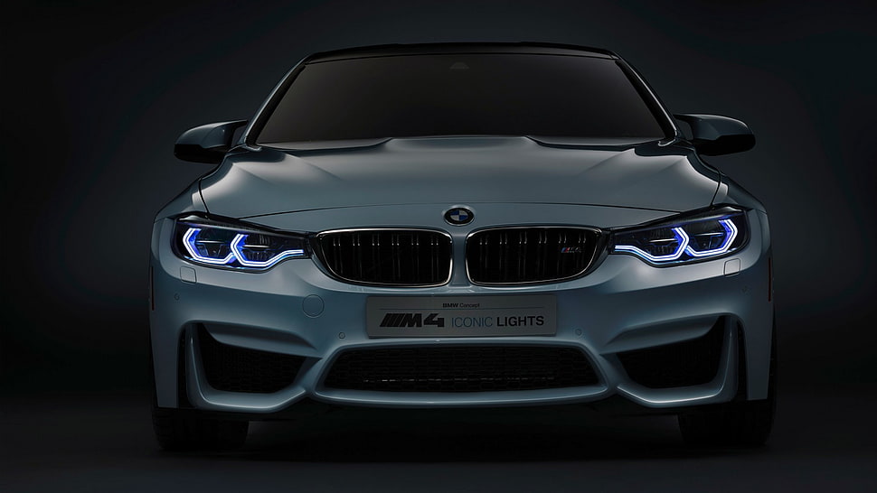 silver-colored BMW car, saloon cars, BMW M4 Coupe HD wallpaper