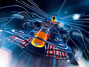 Red Bull F1 illustration