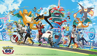 Pokemon Go wallpaper, Pokemon Go, video games, Pikachu, Pokémon HD wallpaper