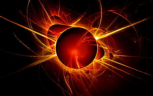 Sun bursting out HD wallpaper