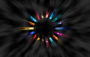 multicolored abstract illustration HD wallpaper