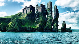 Game of Thrones castle digital wallpaper, Game of Thrones, Pyke, House Greyjoy, fantasy art