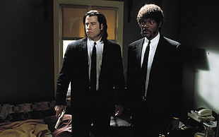 two men's black suits, men, actor, movies, film stills HD wallpaper