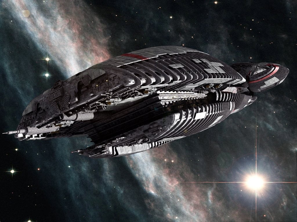 gray space ship wallpaper, Battlestar Galactica, spaceship