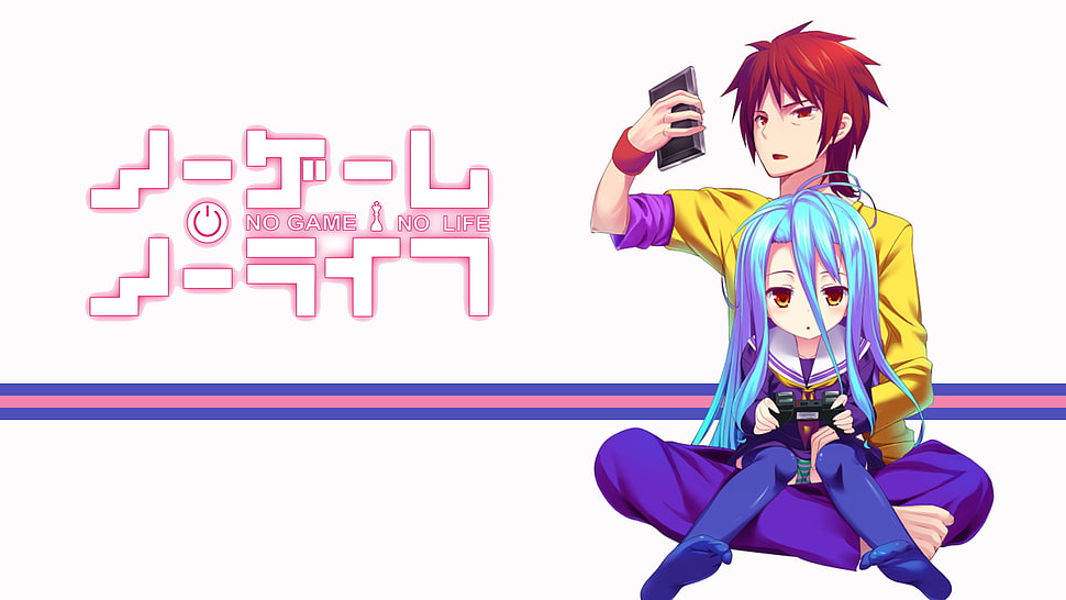 No save and No life anime characters, No Game No Life, Sora (No Game No Life), Shiro (No Game No Life) HD wallpaper