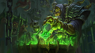 Orc digital game wallpaper, Hearthstone: Heroes of Warcraft, World of Warcraft, video games, artwork HD wallpaper