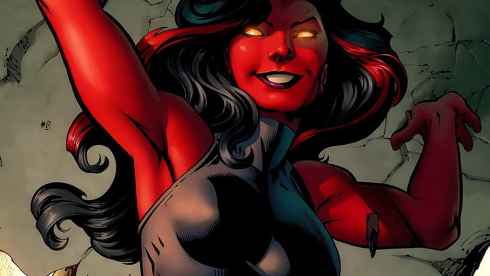 female superhero digital wallpaper HD wallpaper
