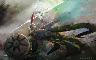 red and grey sun painting, Dark Souls, Solaire, video games, knight HD wallpaper