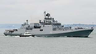 two white and grey ships, frigates, Talwar Class Frigate, Indian-Navy
