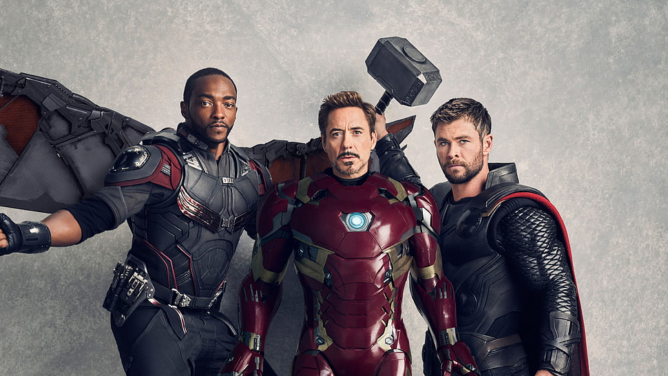 Marvel's Avengers characters, Avengers: Infinity War, Falcon, Iron Man HD wallpaper